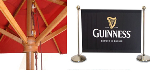 Printed Parasols & Café Banners